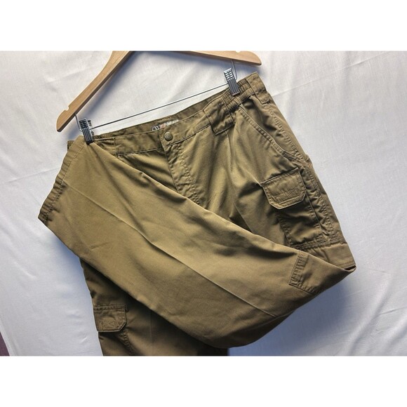 5.11 Tactical Mens Taclite Ripstop Cargo Pants Dark Khaki Size 36x32 Double Knee - Picture 1 of 11